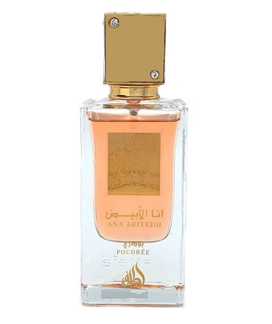 Lattafa Parfum Original ana abiyedh poudrée  (Dupe)