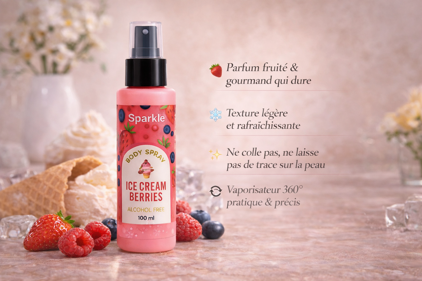 DUO ICE CREAM BERRIES 🍦🍨🍓