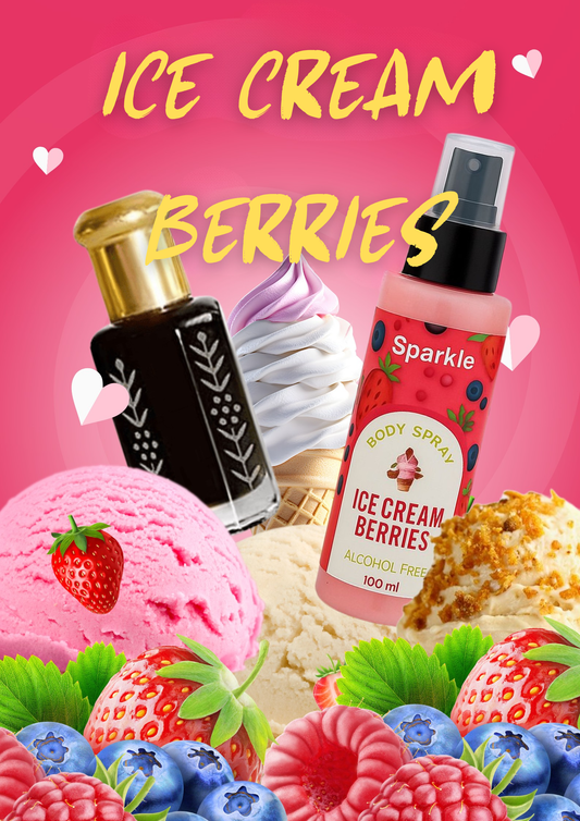 DUO ICE CREAM BERRIES 🍦🍨🍓