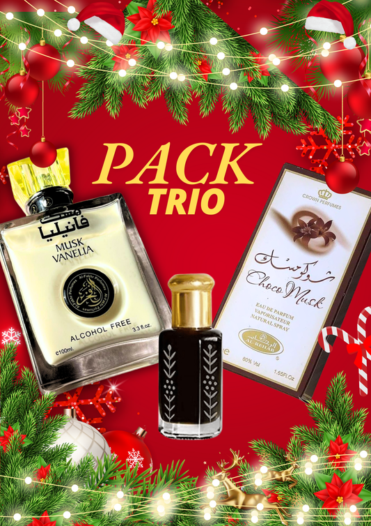 PACK  Musk vanille & Choco musk & Red african